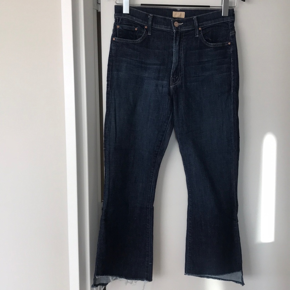 Mother Insider Crop Step Fray